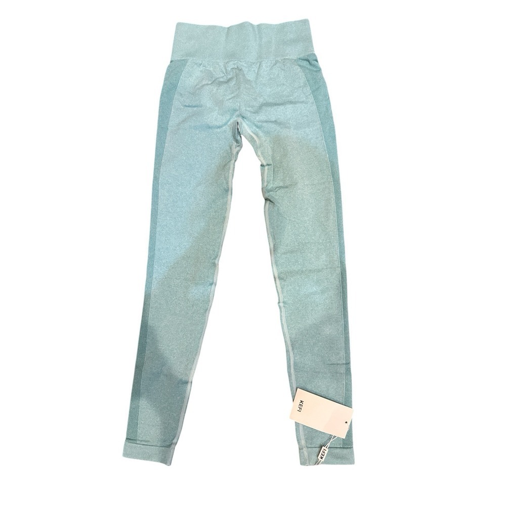 Kefi Small Seamless Leggings Stretch Teal‎ New Women